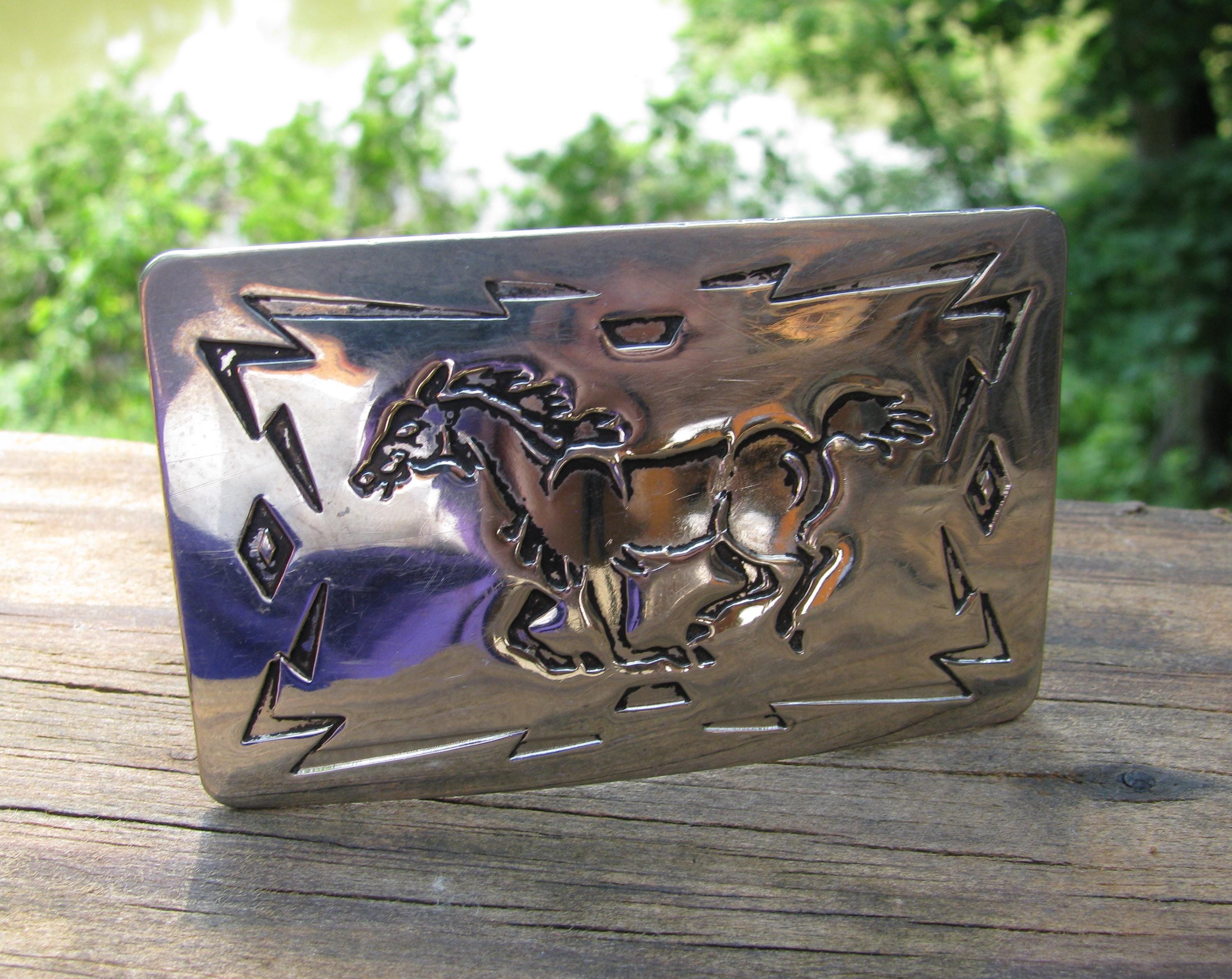 Chambers Vintage Leather Belt Hand Finished Burris Saddlery Silver Buckles 80\'s Chambers Belt Co - Etsy Canada main image 2