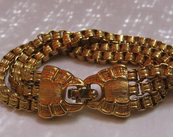 【VINTAGE HOLLYWOOD】Round Mix Chain Bracelet★送料・関税込 Vintage Gold Tone Chain Bracelet Jewelry Bon14-41 | eBay