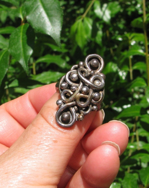Signed Native American Navajo Swirly Agate Sterling Silver Ring Signed Native American Navajo Swirly Agate Sterling Silver Ring
