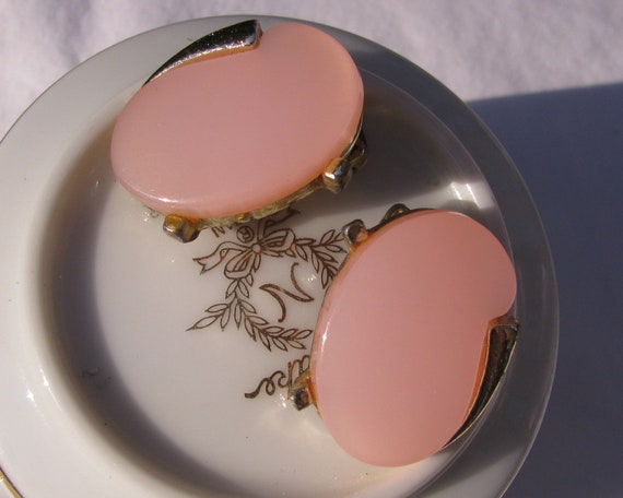 Beautiful Vintage LERU Signed Pale Soft Pink Ther… - image 4