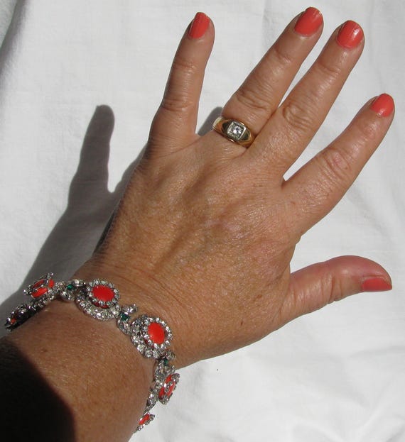 Hard to Find Hobé 1965 Dated Signed Demi Parure S… - image 3