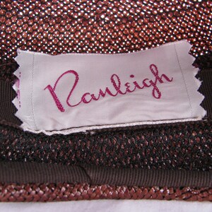 Vintage RANLEIGH Labeled Cocoa Brown Ladie's Cloche Hat, Dark Brown ...
