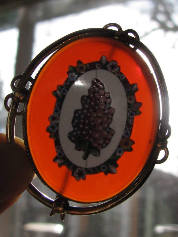 One of a Kind Antique 14K Gold HUGE Cameo Style Br