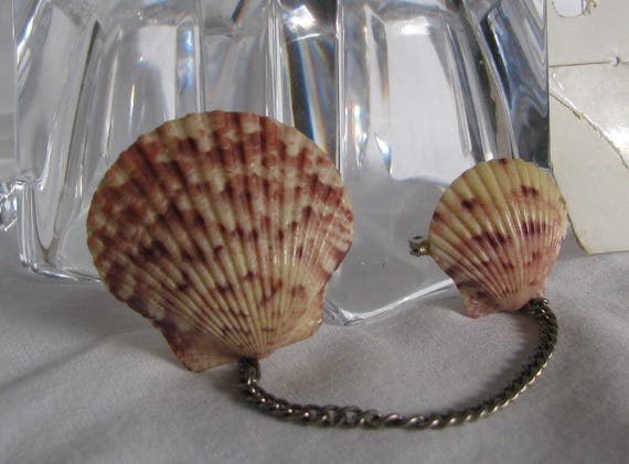Amazing Handmade Carded Double Cockle Shell Chain… - image 2