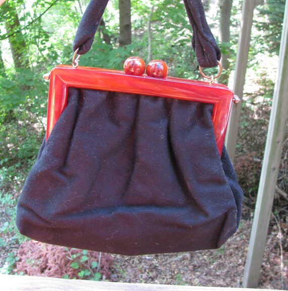 Vintage and Unique Black Wool Lady