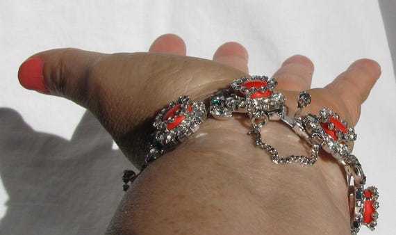 Hard to Find Hobé 1965 Dated Signed Demi Parure S… - image 5