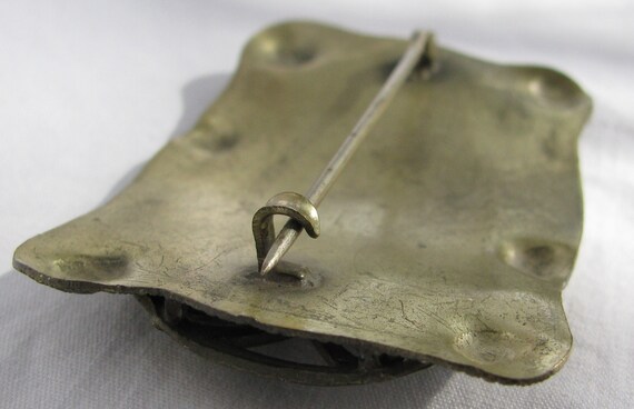 Unique Art Nouveau 2 & 7/8" Rectangular Dimension… - image 9