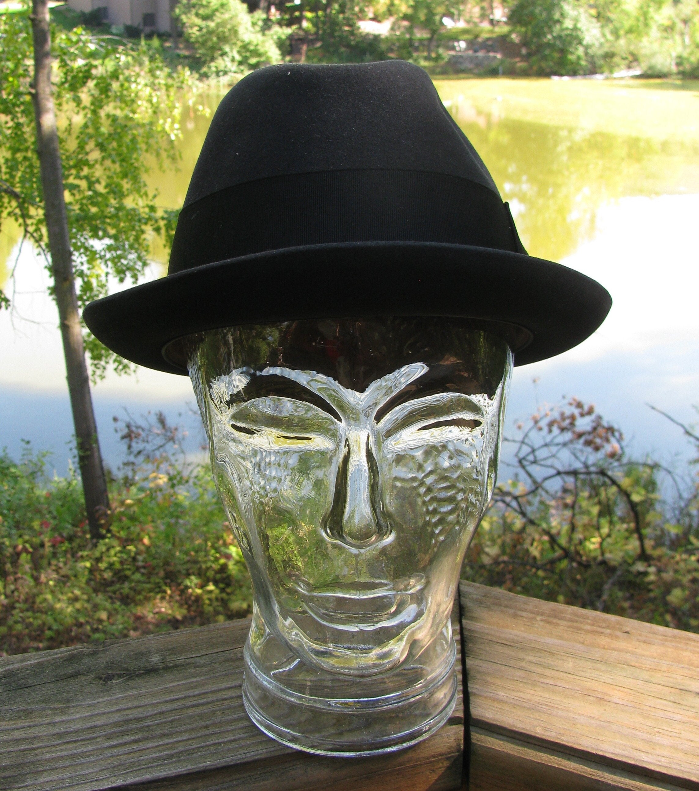 Vintage Late 1950's Cavanagh Hats Black Hat, Cavanagh Edge Vintage Late 1950's Cavanagh Hats Black Hat, Cavanagh Edge