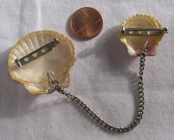 Amazing Handmade Carded Double Cockle Shell Chain… - image 7