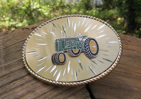 Unique and Vintage 1970's John Deere Enameled Rai… - image 1