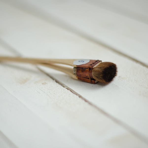 No. 6 - 18 mm. Professional Japanese brush for making silk flowers and batik.