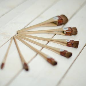 Professional Japanese set (7 pieces) brush for making silk flowers and batik. image 4