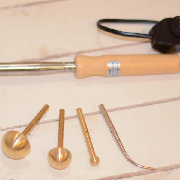 6 items. Professional tools for making flowers + soldering iron with regulator + medium sponge