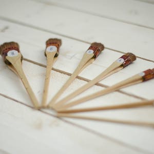 Professional Japanese set (7 pieces) brush for making silk flowers and batik. image 2