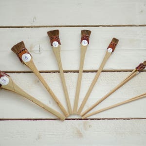 Professionele Japanse set (7 stuks) penseel voor het maken van zijden bloemen en batik.
