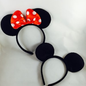 Minnie Mouse Ears - Mickey Mouse Ears - Minnie Ears -  Mickey Ears - Mouse Ear Headband - Disneyland - Disneyworld - Adult Kids