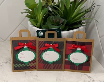 Set of 3 Christmas Gift Card Holders, Christmas Gift Card Bag, Christmas Gift Tags, Holiday Gift Card, Cash Gift Holder, Xmas