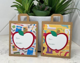 2 Teacher Gift Card Holder - Back to School Gift Card Holder - Last Day of School Teacher Gift Card Holders- Thank you Giftcard
