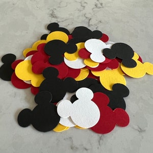 Mickey Confetti - Mickey Mouse Party - Mickey Birthday Decor - Mickey Party - Disney Party - Disney Confetti