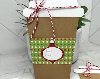 Coffee Christmas Gift Card Holders - Christmas Gift Card Bag - Xmas Gift Card Holder, Holiday Gift Card - Money Gift Holder