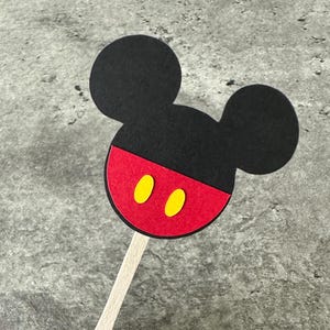 Mickey Mouse Toppers -  Mickey Mouse Food Picks - Cupcake Toppers - Mickey Food Picks - Mickey Toppers - Disney Party