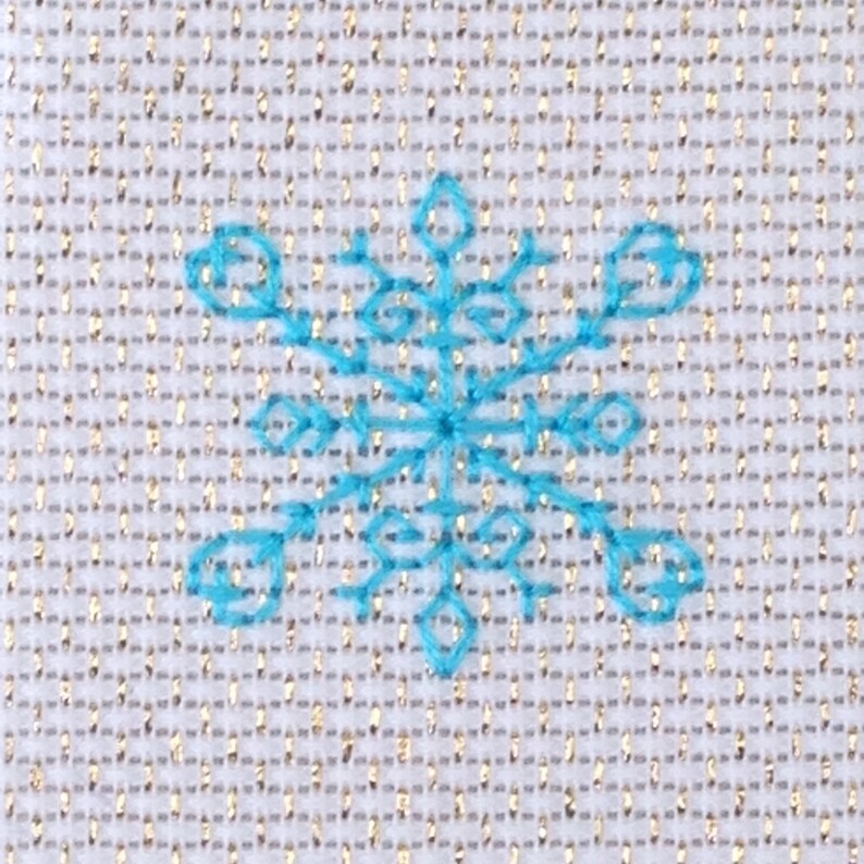Snowflake Mini Cross Stitch Designs Set of 4 Instant Download - Etsy UK