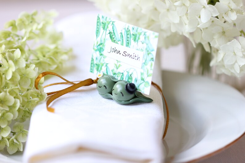 Wedding Card Holders Two Peas in a Pod Name Card Holders Etsy