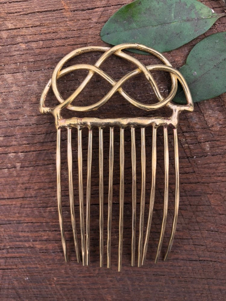 Rounded Celtic Comb Hair Comb Hair Pin Hair Clip Bridal Etsy