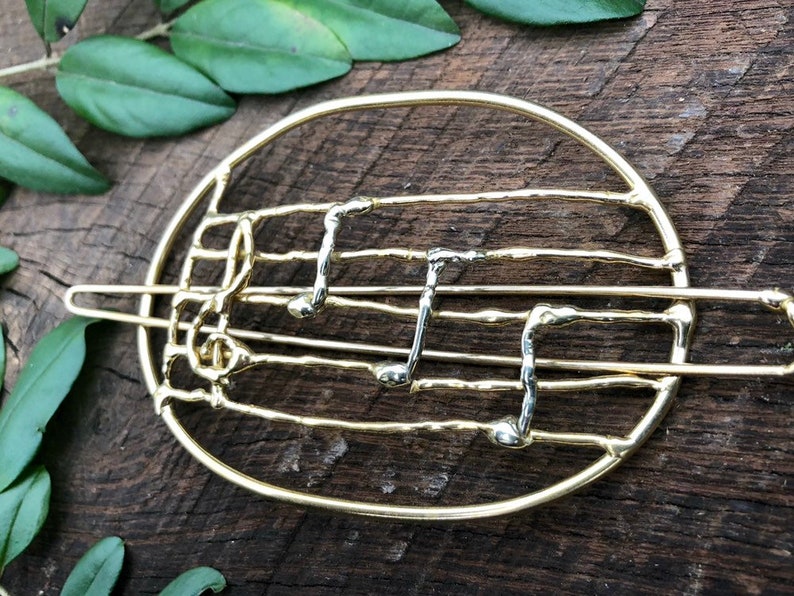Musical Notes Barrette Music Hair Clip Hairpin Hair Pin Etsy