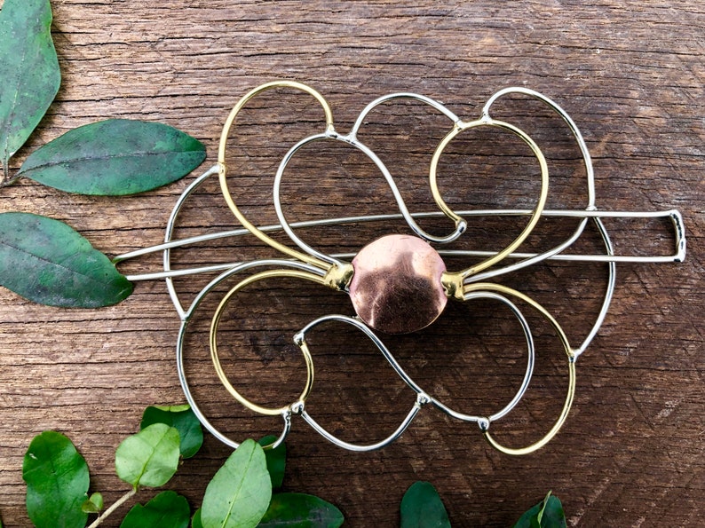 metal hair bun cover