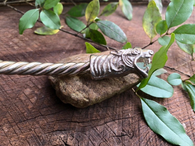 pagan celts, silver necklace vikings bronze Celtic Dragon Torc Viking