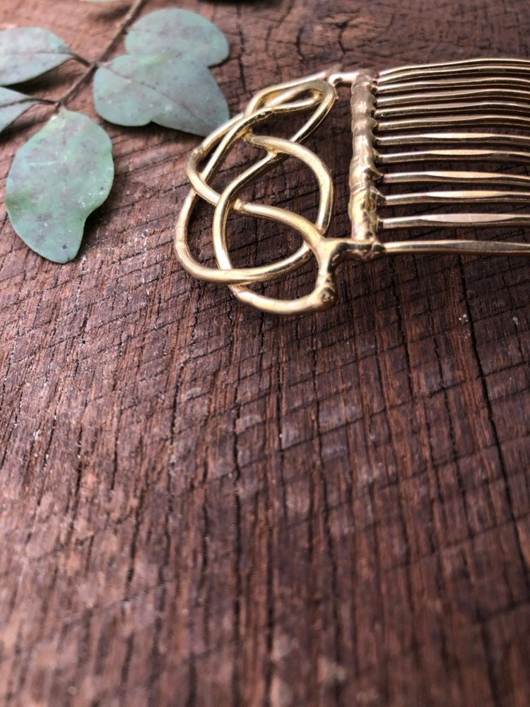 Rounded Celtic Comb Hair Comb Hair Pin Hair Clip Bridal Etsy