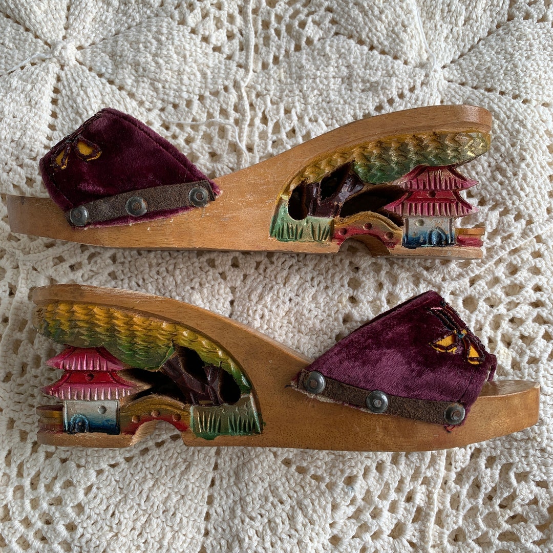 Souvenir Chaussures en bois Seconde Guerre