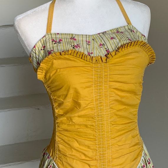 1950 Lee Swimplay Suit Romper Play Suit Cotton Ruc