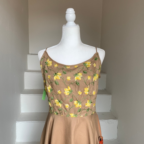 1950s Tags On Jerry Gilden Sundress Embroidery Ful