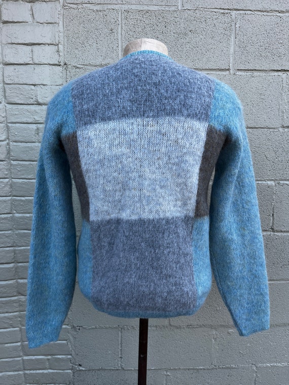 Cool Tones 1960s Mens Jantzen Colorblock Sweater … - image 2