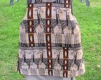 Ensemble robe et bloomer en wax du Sénégal motifs girafe, personnalisable.