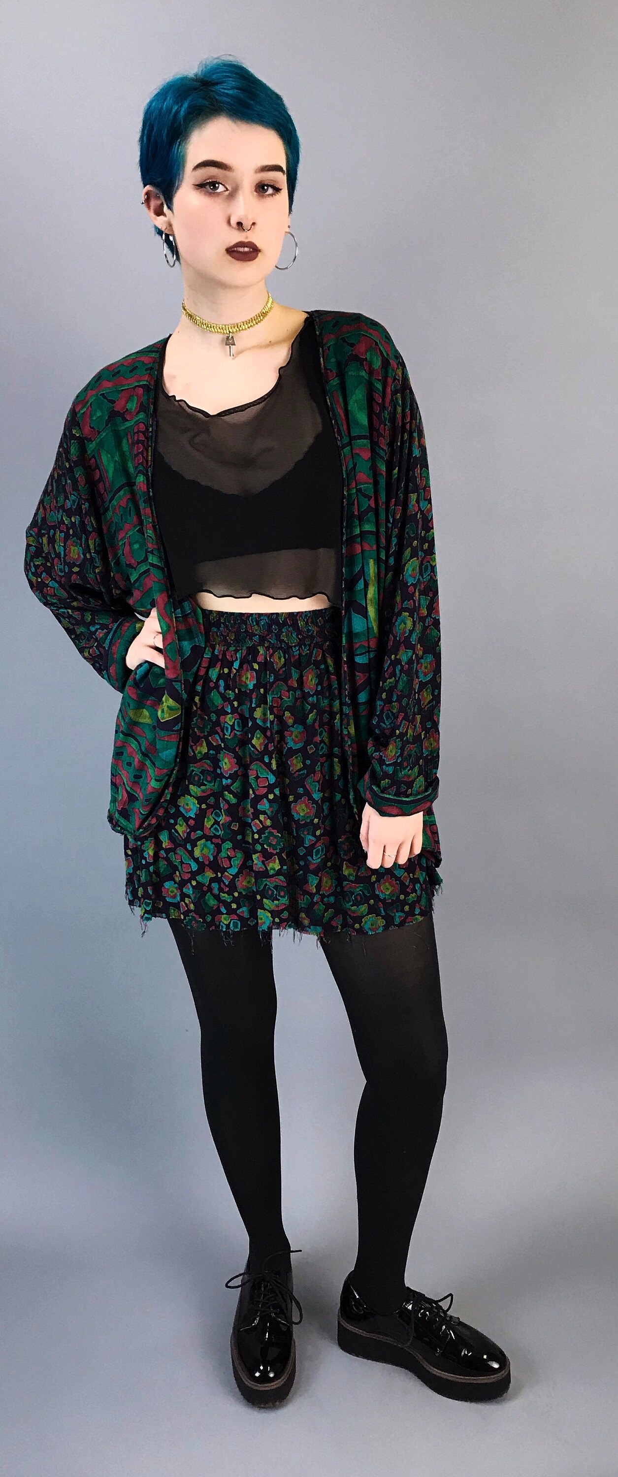 short skirt with jacket set