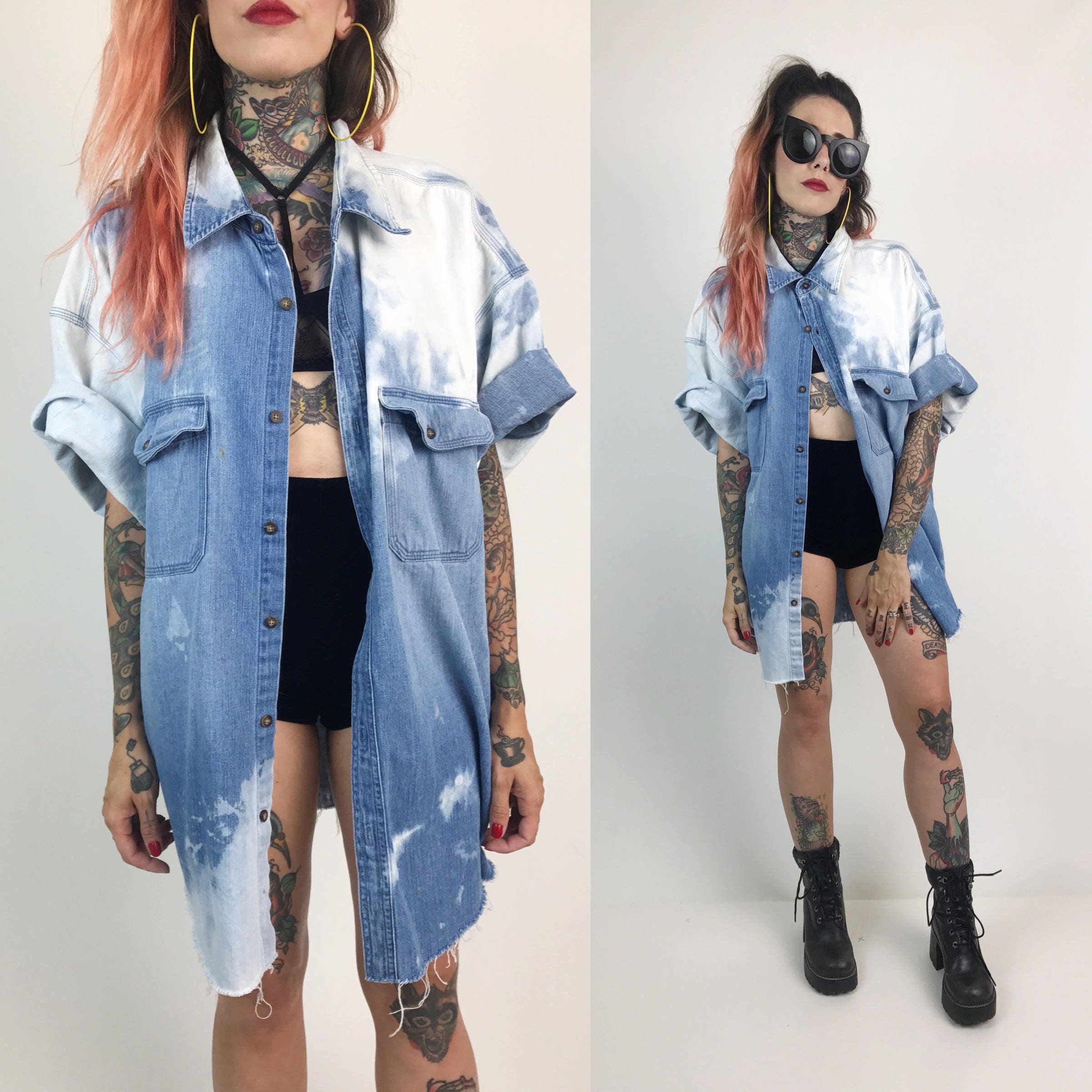 tie dye button up