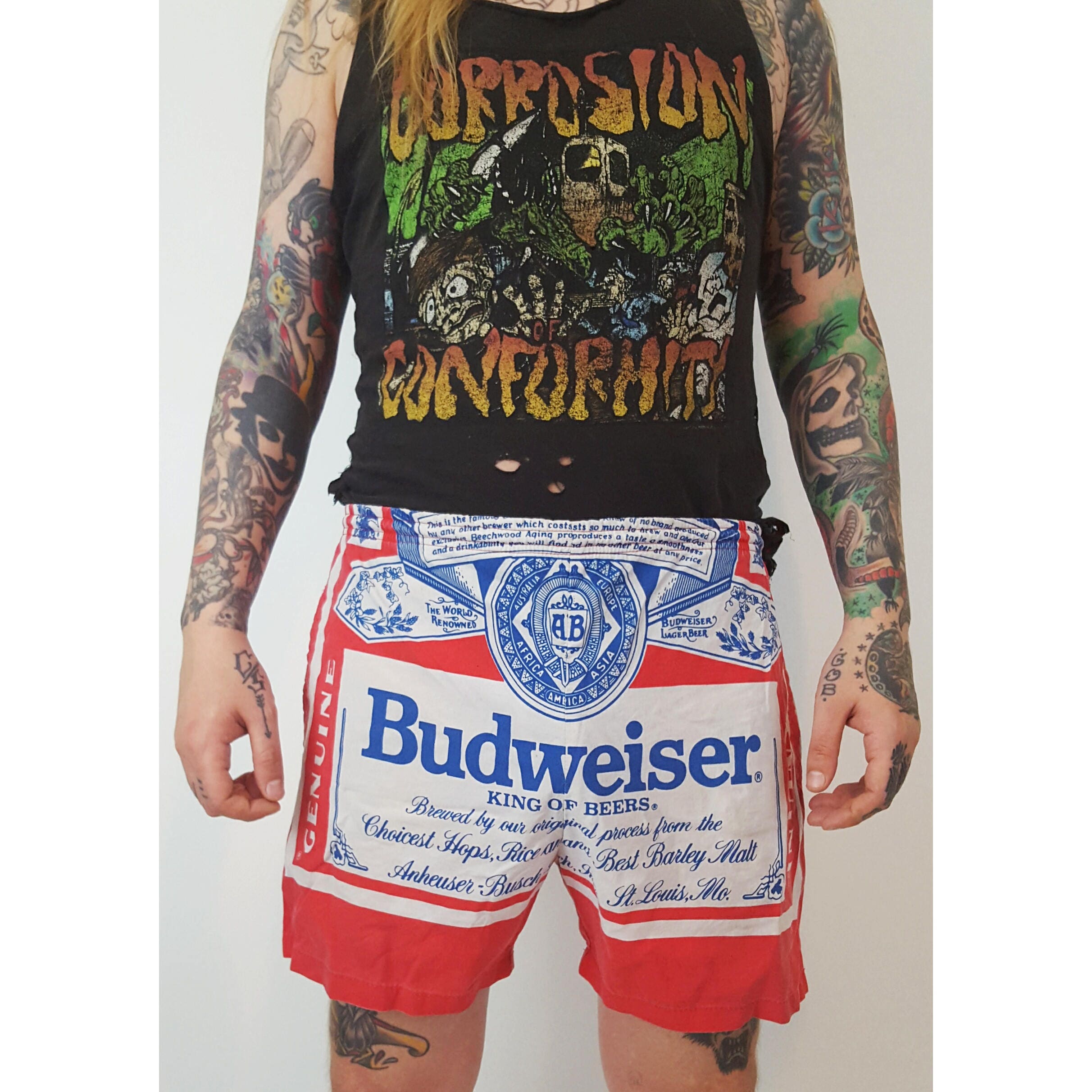men's budweiser swim trunks