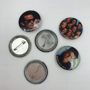 Vintage Beverly Hills 90210 6 Piece Pinback Button Set Teen Drama Nineties TV Soap Oprah Luke Perry Jason Priestley Shannon Dohertry image 3