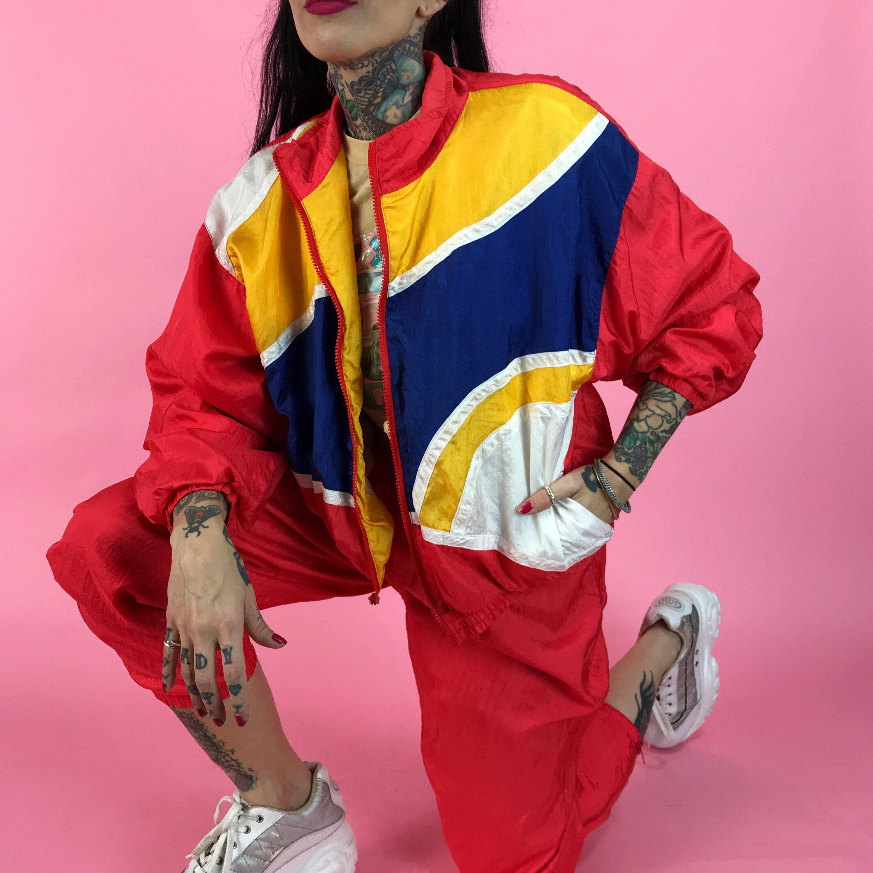Track Suit Zip Up Windbreaker Pants 