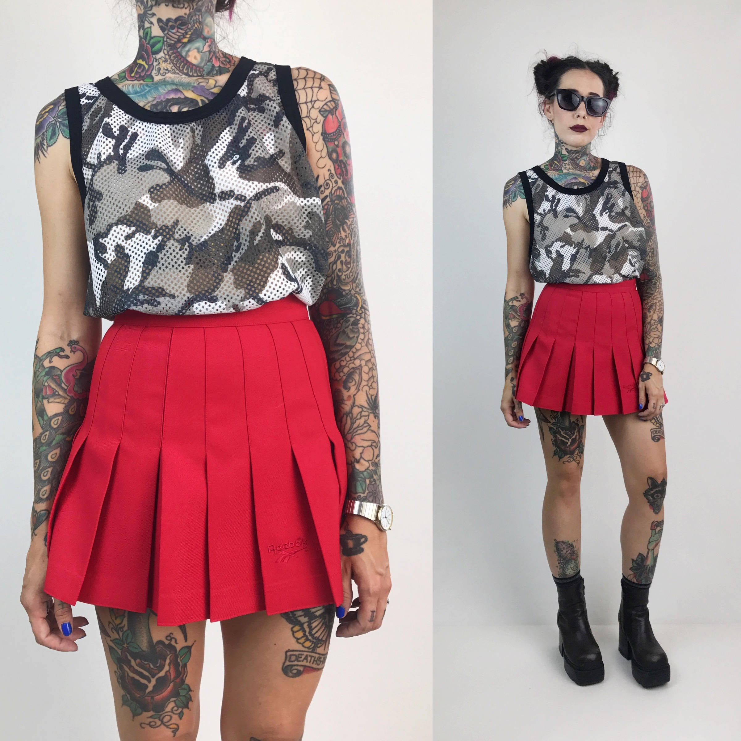 reebok pleated tennis skirt