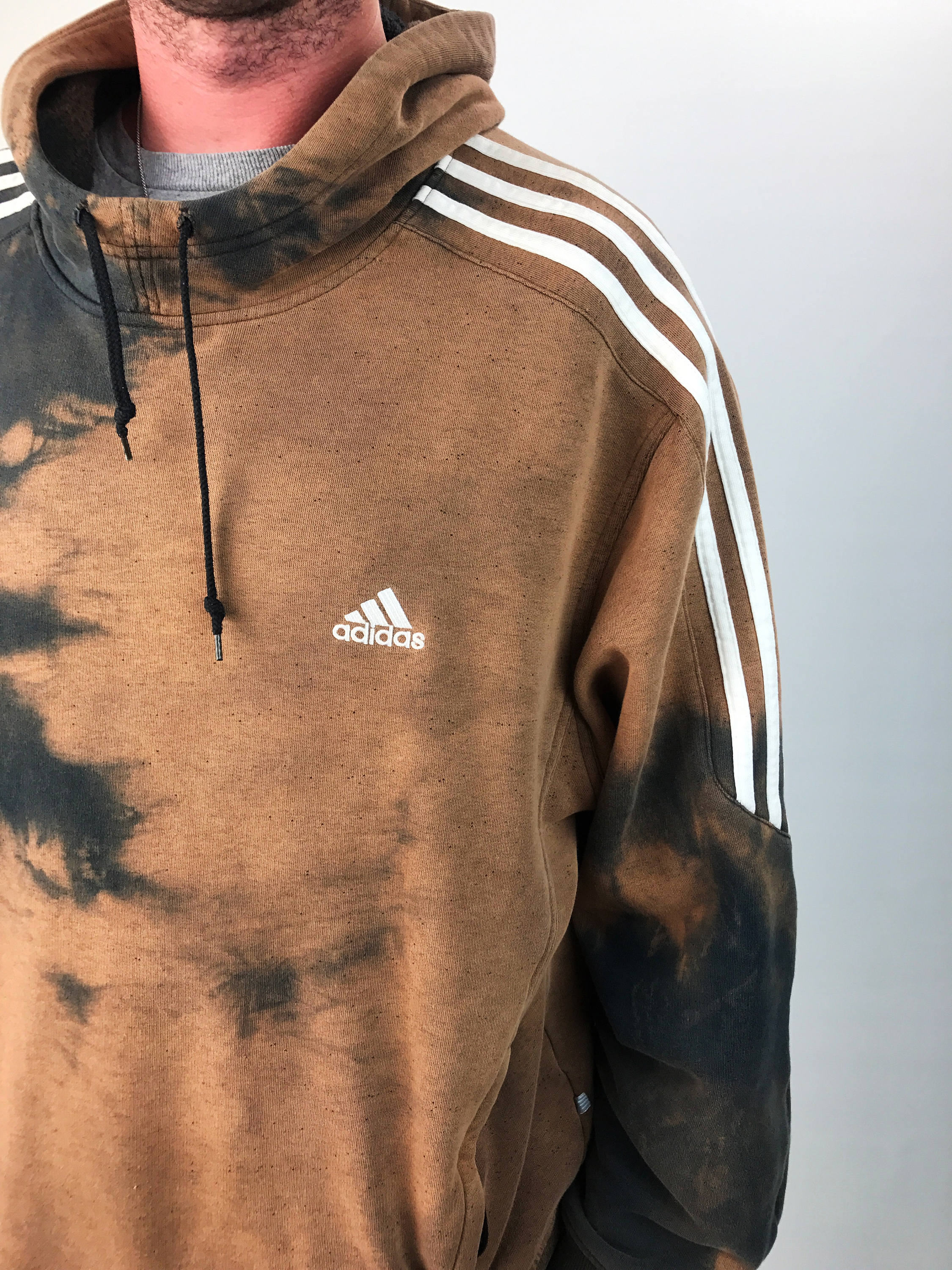 bleached adidas hoodie