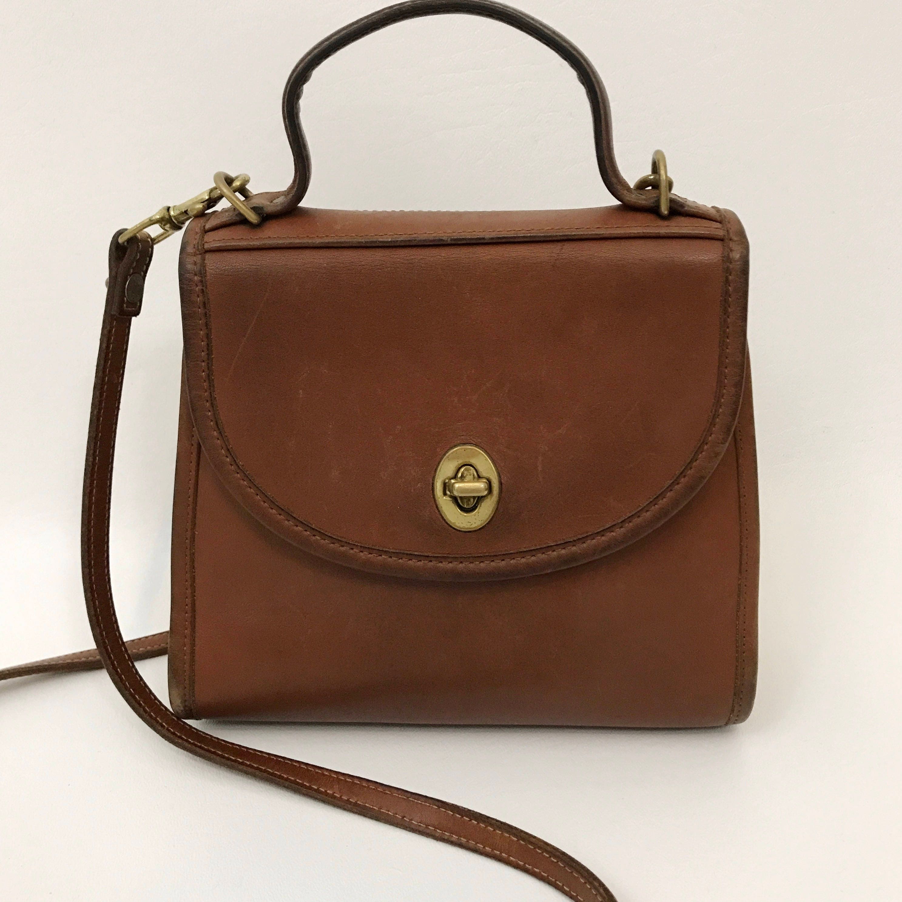 tan designer purse