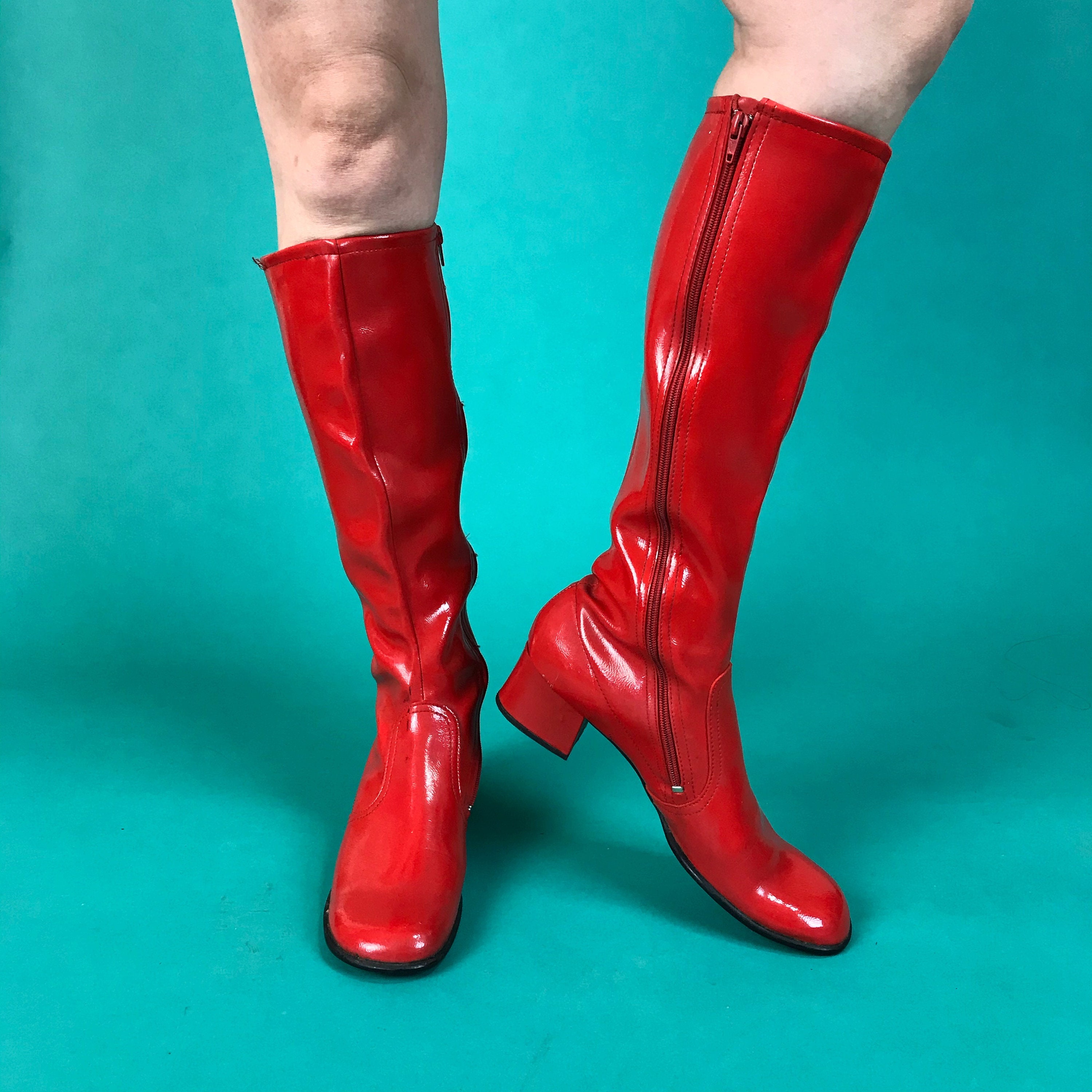 flat gogo boots