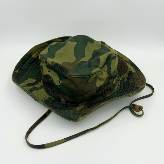 Camouflage Bucket Hat Cowboy Hat Green Brown Unise