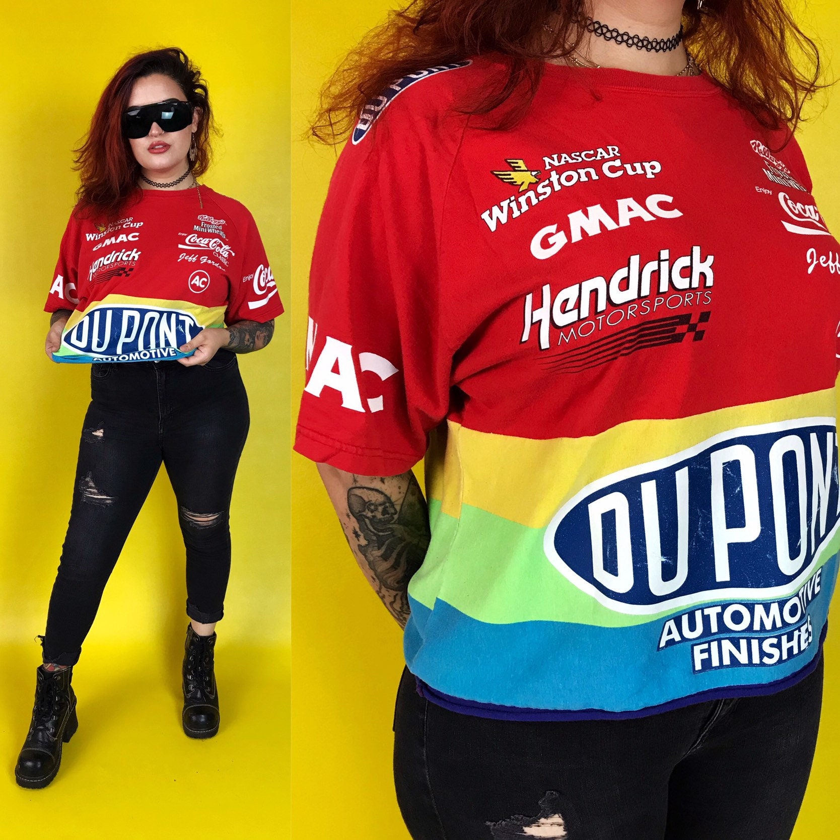 90's Jeff Gordon Racing Tee Large 
