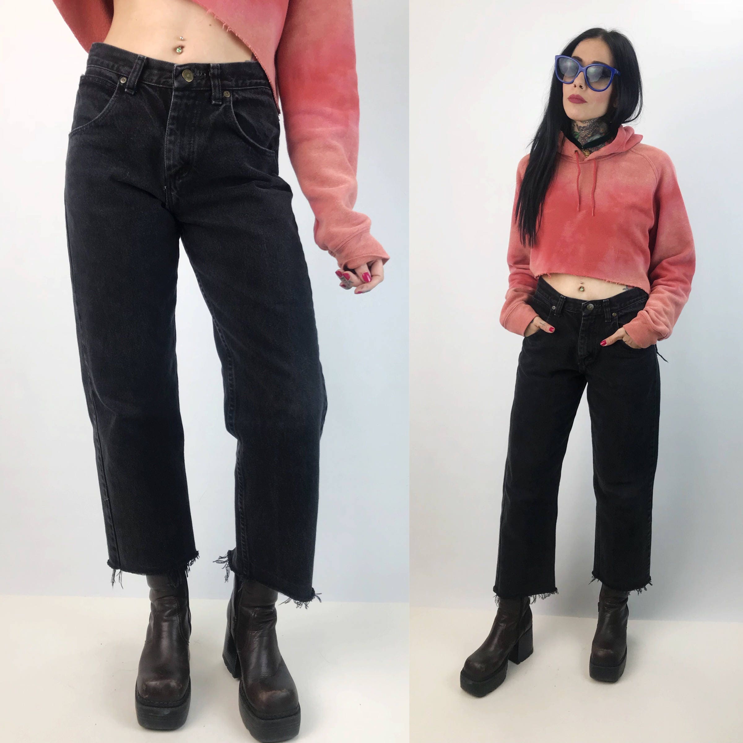 black wrangler jeans womens