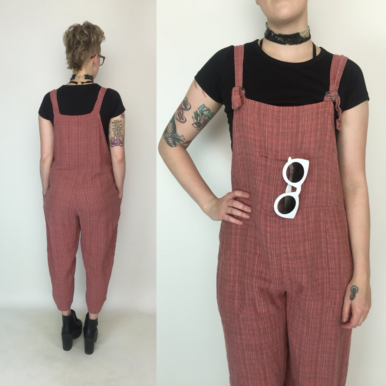 flax linen overalls